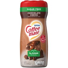 Nestle Coffee mate 코코아 파우더 가루 커피메이트 무설탕 크리미 초콜릿 커피 크리머 10.2 온스, 1개