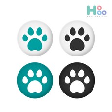 호후 닌텐도 스위치 / 스위치 라이트 실리콘 조이스틱 커버, 더콰이즈&블랙, 1세트