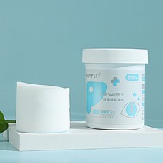 KIMPETS 寵物眼部濕巾 200片罐裝 改善淚痕, 1個, 200個裝