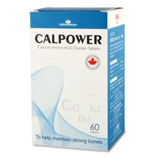 CALPOWER 胺基酸螯合鈣錠 60粒裝, 1個, 60顆