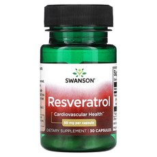 Swanson 레스베라트롤 50mg 캡슐 30정, 1개