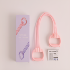 핏올데이 남녀공용 요가 필라테스 스트레칭 밴드, 287개, 베이비 핑크