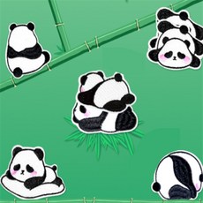 모쿠모쿠 팬더 패치 옷스티커