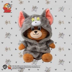 정품 워너 톰과 제리 해리 포터 시리즈 인형, 진품 보증 (위조 방지 라벨 포함), 20cm 샤워 가운 제리