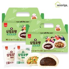 삼립 단팥호빵 10개+야채호빵 10개, 1개, 1.8kg