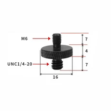 호환 2/4pcs 카메라 변환 나사 1/4 남성용 - 3/8 M4 M10 삼각대 모노포드 마운트 어댑터 촬영용, 02 black 2pcs, 01 1 4 to M6