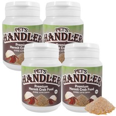 펫츠핸들러 엑설런트 포뮬러 프리미엄 소라게&크랩 전용사료 50g, 4개