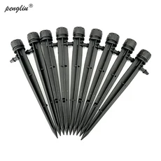 버블러 드립 관개 조절식 이미터 IT039 7MM 20 드리퍼 말뚝 호스 급수 연결 농지, 01 20pcs