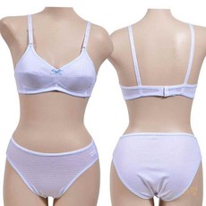 콩콩 주니어 B컵 브라팬티세트 홀겹