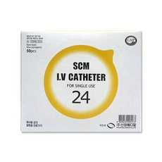 신창메디칼 정맥카테타(I.V Catheter) 24G 판매단위:박스(50개), 1개 1개