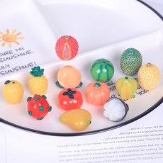 [이브닝메종] 미니어처 리얼 열대과일 입체 인형놀이 파츠 소품 13종, 수박
