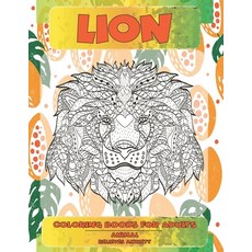 Coloring Books for Adults Relieves Anxiety - Animal - Lion Paperback, Independently Published, English, 9798702089256