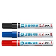 雄獅 SIMBALION 油性奇異筆, 1個裝, 防靜電油性奇異筆 (黑), 黑