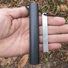 해외캠핑 부싯돌 불꽃 점화 마그네슘 스틱 스타터 다기능 파이어 스틸, 두꺼운 20x120mm 부싯돌, 1개