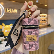 하임리프 미니수납 립스틱 에어팟 다용도 파우치 가죽 미니백 키링