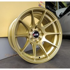 XXR R527 15吋金色鋁圈 4/100 4/114.3 5/114.3 TOWNACE 菱利 JSPACE 適用, 1個