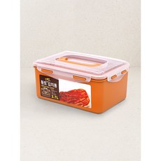 황토 누름판 김치통 2.7L, 1개