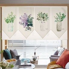 다용도 가리개커튼 바란스 주방 책장 찍찍이가리막, 시쿨란토100x40, 1개