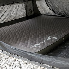 블루폴 슈링크 사입식 자충매트 10T 빌트인 에어펌프 내장 충전식 더블, 카키