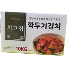 최고집깍두기김치 중국산 수입깍두기 업소용 국밥집 설렁탕 곰탕, 1박스, 10kg