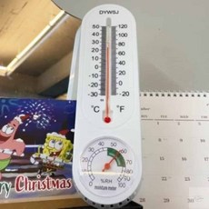 아날로그온습도계 벽부착용온습도계 벽걸이 실내 찜질방, 1개