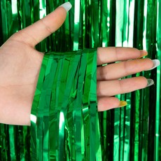 파리스 데코 수술 파티커튼, 4개, 메탈릭그린