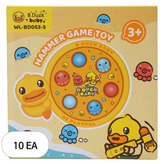 비앤씨 유아용 비덕 두더지게임, 혼합색상, 10세트