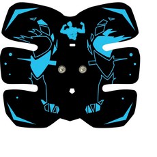 스마트 EMS 복근 29단계 세트 8모드 4 블루 복근운동 운동기구 운동기, I. 단일 패치 세트