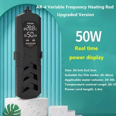 50-1000W SUNSUN PTC 고출력 수조 방폭형 가열 막대 수족관 히터 자동 일정한 온도, 04 AU PLUG, 06 Three Display 50W