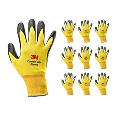 쓰리엠 컴포트 그립 장갑 M, 옐로우, 5개