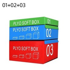 플라이오 박스 점프 런지 와드 운동기구 홈트 체육관, 1+2+3 점핑 박스