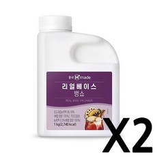 흥국 뱅쇼 리얼베이스 1L 2개 에이드 원액(아이스포장배송) 에이드음료, 1개