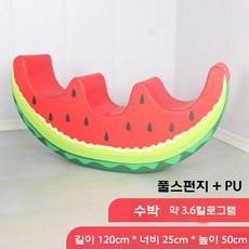 흔들의자 수박시소 어린이집 흔들목마 흔들말 흔들놀이기구, A. 수박 흔들목마(풀스폰지), 1개