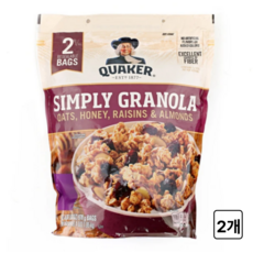 [퀘이커] 그래놀라 시리얼, 2개, 978g
