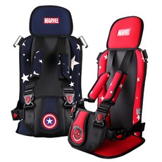 [평일 3시이전 당일출고] 마블 휴대용 어린이 카시트 2종 유아 주니어 보조카시트 슬림형 간편설치 장착 설치도 간편 휴대도 편리 세컨드카나 택시탈때도 OK