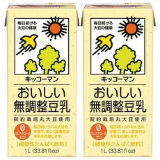 기꼬만 두유 무가당 1L X 2개