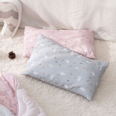 유아 베개 항균 마이크로 뱀부 아동 베개 어린이 30x50 화이바 진드기 차단, 그레이(솜포함)