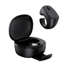 블루투스 스마트폰 리모컨 휴대폰 스탠드 셀카봉 원격 제어 페이지 넘기기 영상 촬영 컨트롤러, 1개, JX12 슬라이드 휠 핑크 충전 포함, 단일 모델