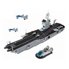 啟蒙積木 113 航空母艦積木 約1000片 益智拼裝玩具, 一盒入