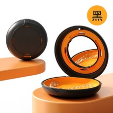約翰家庭百貨 透氣帶鏡牙套盒 磁吸式牙套收納盒 牙套置物盒 維持器收納盒 儲牙盒 隱適美收納盒, 黑, 1個