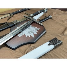獵魔士/巫師3/狂獵/傑洛特的劍/白劍/含掛板/全金屬/, 巫師3白劍