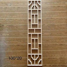 한옥 창호지문 문살 민속 파티션 문창살 창살 한지문, 100x20