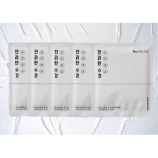 한잠 편리한수건 5개 국내 생산 대형타올(60x120cm) (50x100cm) 개별포장 먼지없는 수건 타월 일회용수건 여행 워터파크 운동 헬스 샤워, 화이트 L, 1세트