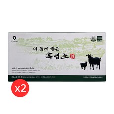 HACCP인증특허받은/100%자연방목 국산 충북인삼농협 제조사 고함량 흑염소진액 액기스 !!, 80ml, 60개