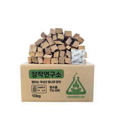 장작연구소 프리미엄 국산 참나무 장작 3차건조 10kg, 1개