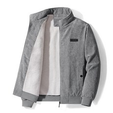 BESTFASHION 男士燈芯絨羔羊絨外套 加厚保暖防風冬季夾克