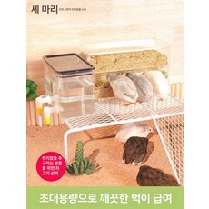 미니 메추리 키우기 사육장 급수대 모이통 병아리 계란 조류 만들기 달걀 집 세트 닭 부화, 물 디스펜서 490ml