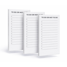 [투두오어낫투두] 투두리스트 메모패드, 3개, 50매, 화이트
