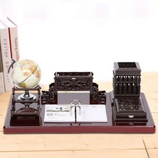 책상정리트레이 펜꽂이 명함 세트 메모지함 책상소품, 1개, S. 확실한 승리 어스 디자인 40x4cm