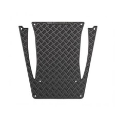 Traxxas TRX4M Defender 1/18 RC 크롤러 자동차 업그레이드 부품 2 용 금속 강철 후드 스키드 플레이트 트림 장식 시트, 검은색